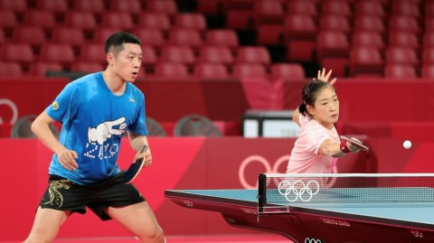 东京奥运前夜，国乒战东京体育馆首度适应性训练