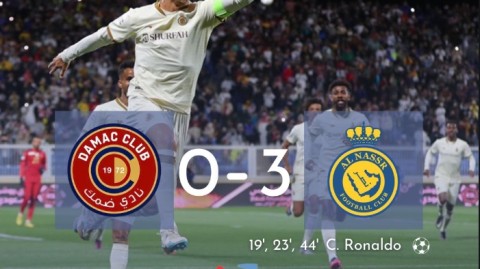 960球里程碑难掩越位困局：C罗制胜进球救主，利雅得胜利客场2-1险胜达马克紧咬榜首